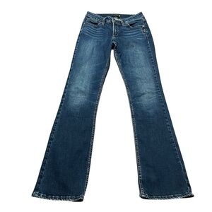 Silver Jeans Women's Dark Blue Flare Jeans Size 26 Western Country Suki Bootcut
